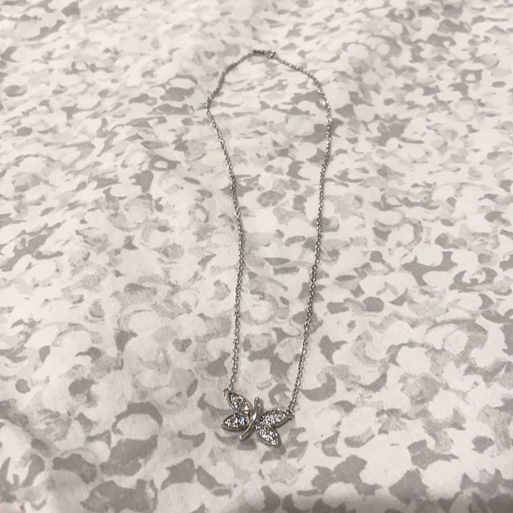 Butterfly Necklace Sterling Silver